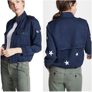 Rails Grant Indigo Navy Blue Military Jacket. Medium